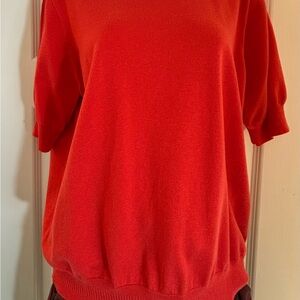 J. Crew Bold Red Crewneck Sweater